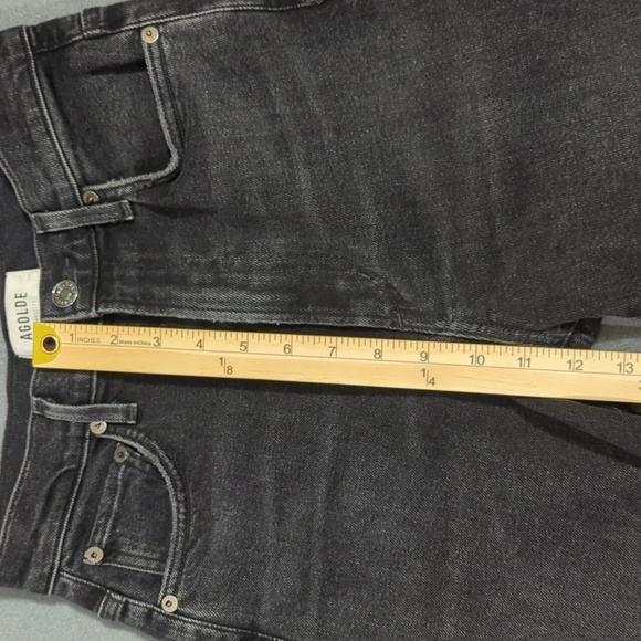 Agolde Jeans Women's 25 Black Pinch Waist Skinny - Picture 5 of 11